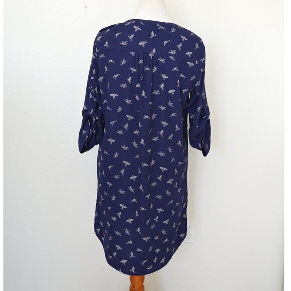 41 Hawthorn CRISTEN Shirt Dress Bird Print - Picture 6 of 8